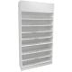 Full Wallcase Display Cabinet w/ Acrylic Push-Back Cigarette Dispenser - White
