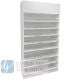 Full Wallcase Display Cabinet w/ Acrylic Push-Back Cigarette Dispenser - White