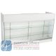 6ft LEDGETOP COUNTER W/ GLASS FRONT- WHITE