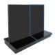 Gondola Aisle Add-On Unit - Black