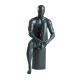 Sports Glossy Black Male Mannequin- JMS12