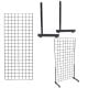 Grid L-Leg Display- 5ft- Black 