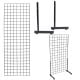 Grid L-Leg Display- 6ft- Black 