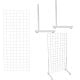 Grid L-Leg Display- 5ft- White 