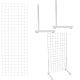 Grid L-Leg Display- 6ft- White 