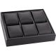 6 Pillow Watch Display- Black Leatherette 