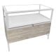 Luxury 4ft Retail Showcase w/ Storage - Barnwood