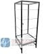 Luxury Locking Glass Tower w/ LED Lights - Black