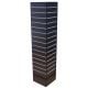 Rotating Slatwall Tower 12x12x54 Black W/Aluminum Inserts