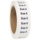 Size 6 Labels 