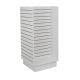 Slatwall 2ft H Unit W/ Aluminum Inserts - White