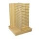 Slatwall 4-Way Display W/ Aluminum Inserts - Maple