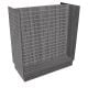 Slatwall 4ft H Unit W/ Aluminum Inserts - Rustic Gray