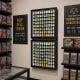 Premium Wall-Mounted Trading Card Display with LED Lighting - Black