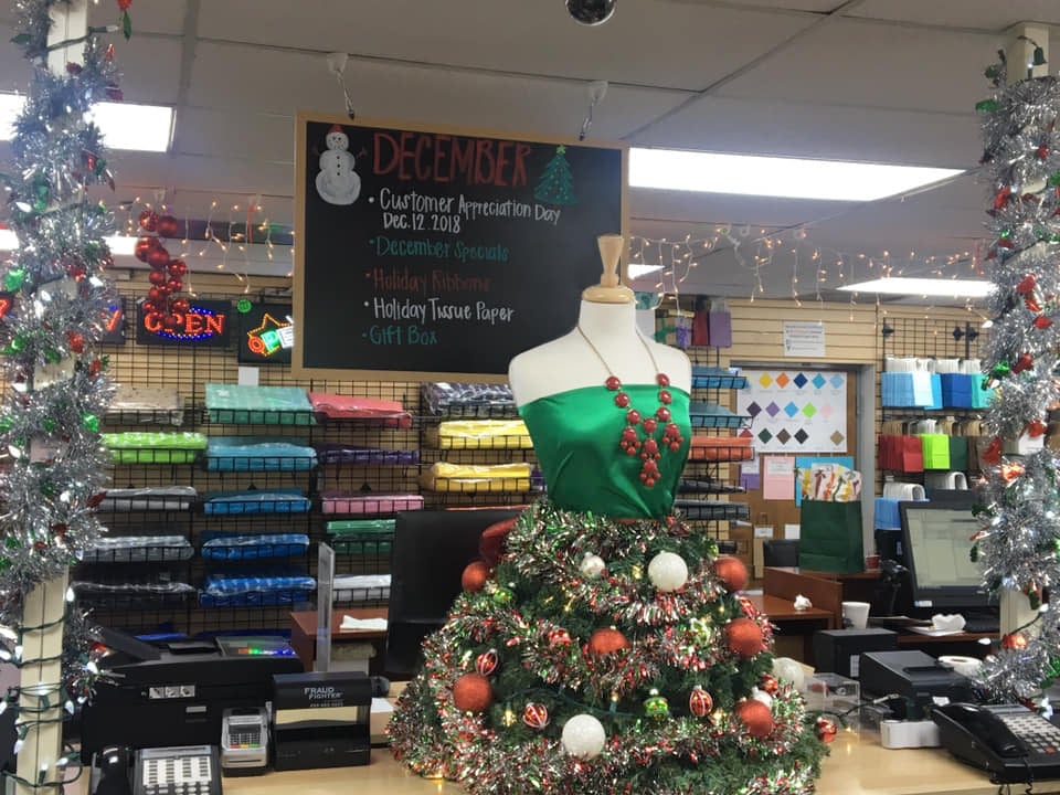 christmas tree dress form 