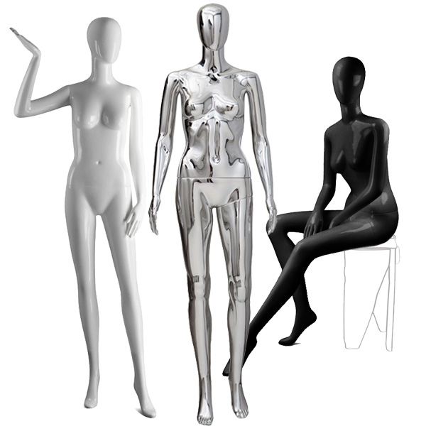 mannequins chrome